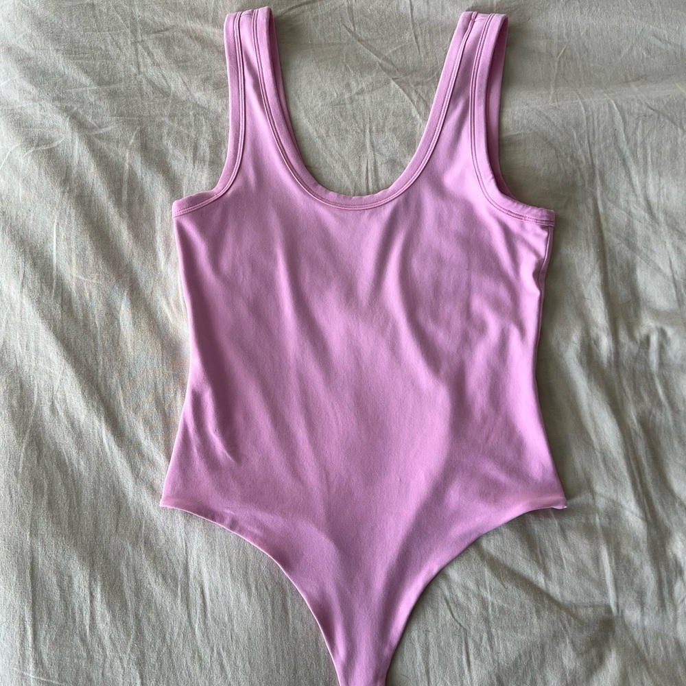 Nuuds bubblegum pink body suit